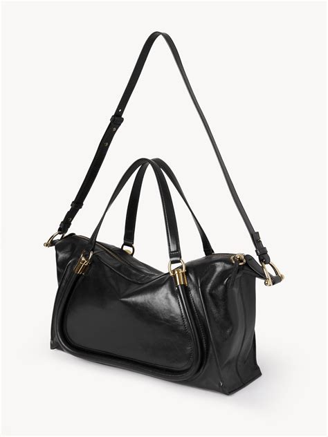 chloe paraty bag black|chloe paraty 24.